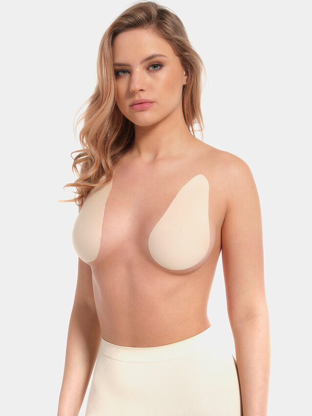 Lift Up Backless And Strapless Bra - Nude